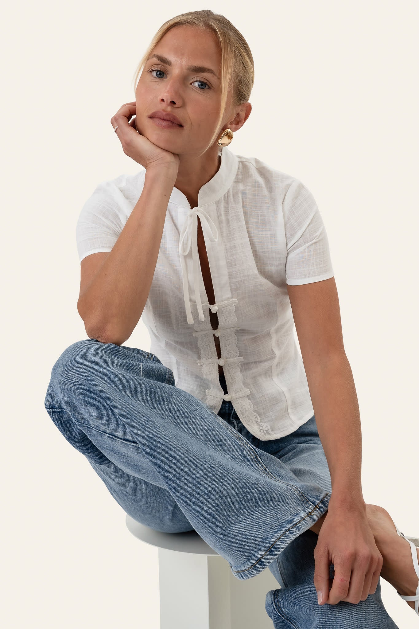 TyraIC Blouse - White - Image 6