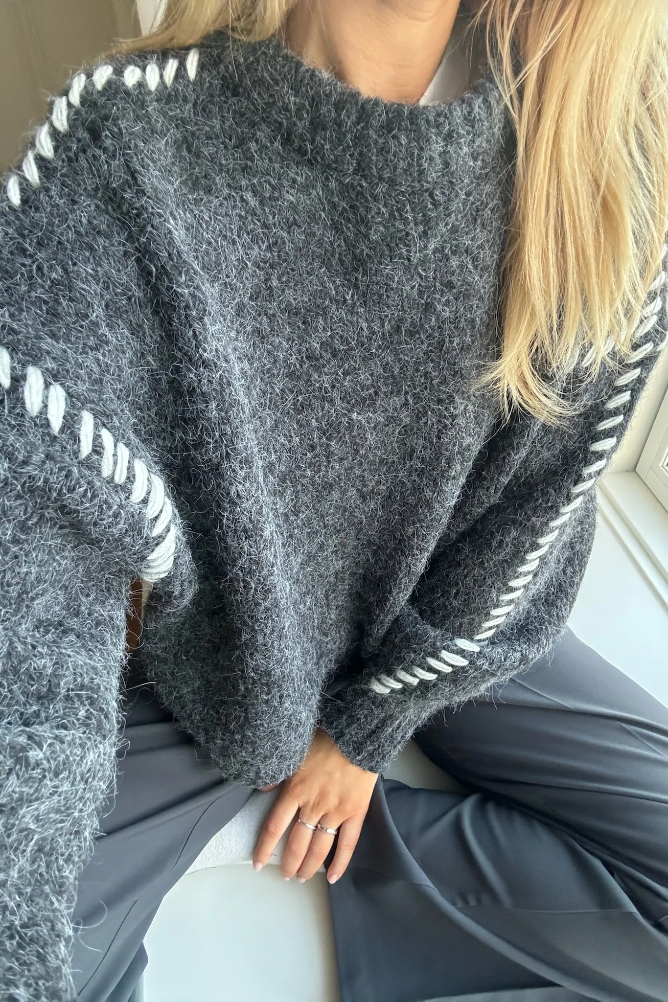 VMZen LS Oneck Pullover - Dark Grey Melange