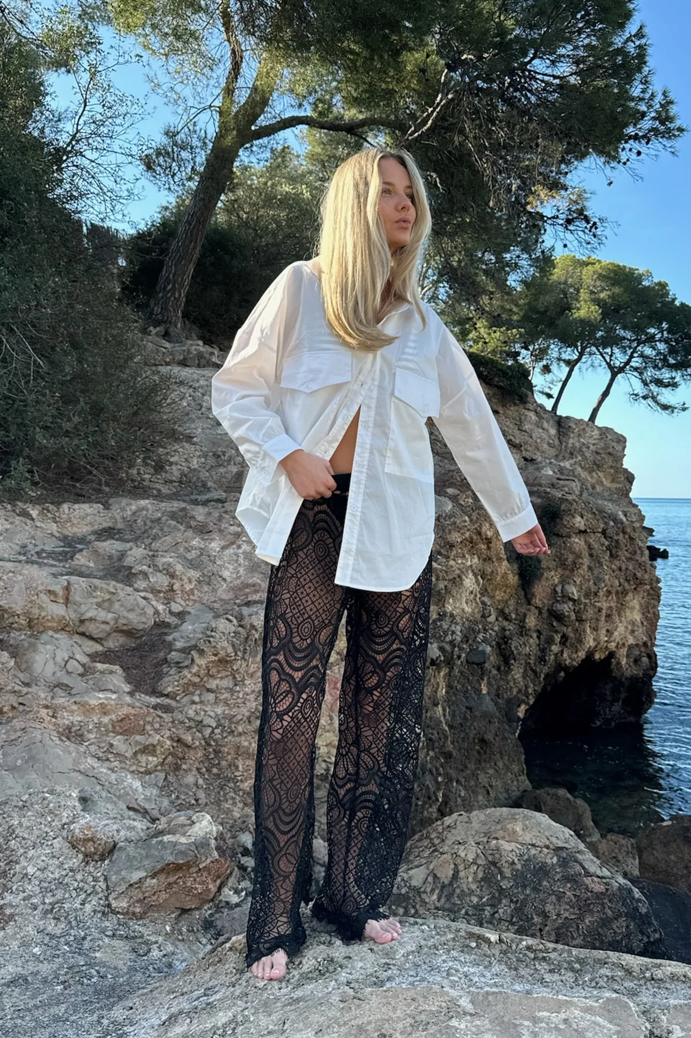 ZhannaIC Pants - Black Heavy Lace